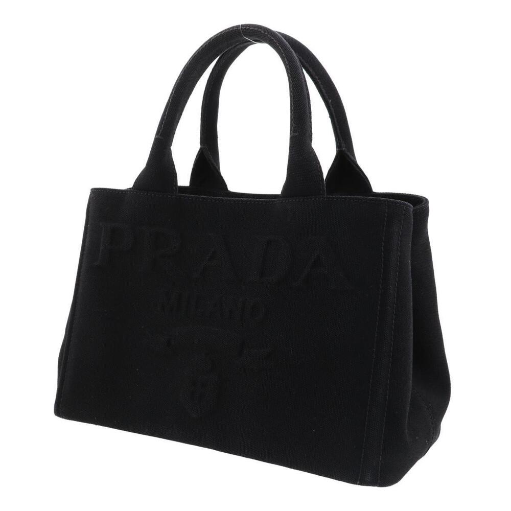 PRADA Canapa Shoulder Bag Messenger Black - Picture 2 of 6